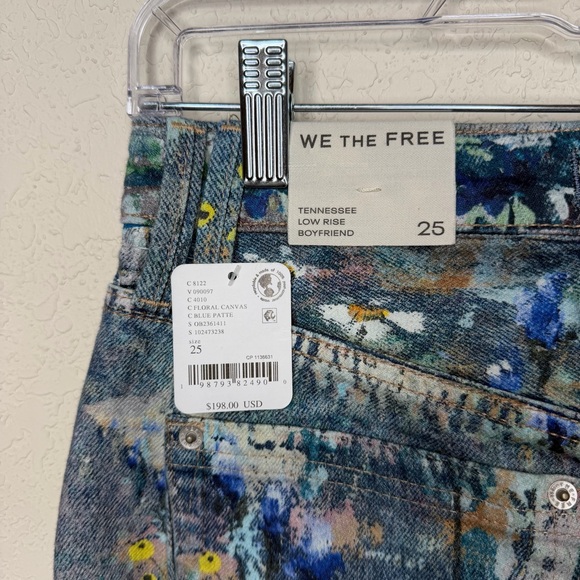 NWT Free People We The Free Tennessee Low-Rise Illusions Jeans - Picture 10 of 14